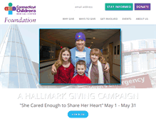 Tablet Screenshot of connecticutchildrensfoundation.org